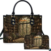 Bookstore Leather Bag, Book Purse for Book Lovers, Shoulder Bag
