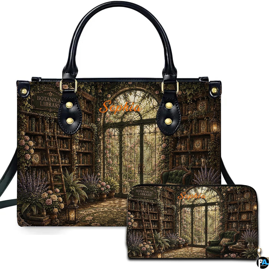 Bookstore Leather Bag, Book Purse for Book Lovers, Shoulder Bag
