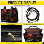 Personalized Witch Leather Bags, Halloween Purses For Women, Witch Art Bag, Spooky Halloween Purses, Holiday Gifts
