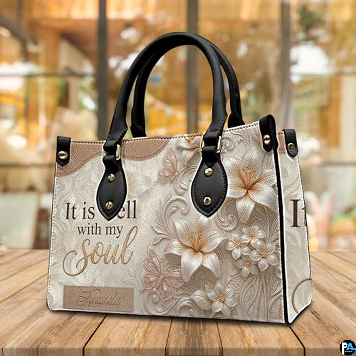 Personalized Christian Leather Handbag – Custom Purse Faith Gift for Mom, Grandma, Women Birthday or Christmas
