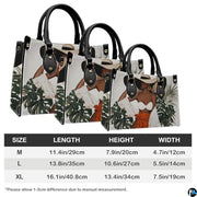 Personalized Tropical Black Woman Art Handbag