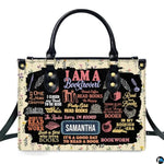 Personalized Book Lover Leather Bag, Just A Girl Who Loves Book Handbag With Name, Books Purse, Gifts For Readers, Writer