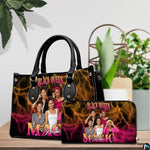 Personalized Leather Handbag for Black Women, Custom African Purse Bag Set, Birthday Meaningful Gifts for Mom, Friend