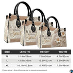 Personalized Christian Leather Handbag – Custom Purse Faith Gift for Mom, Grandma, Women Birthday or Christmas