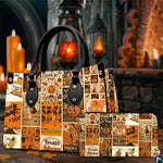 Personalized Witch Leather Bags, Halloween Purses For Women, Witch Art Bag, Spooky Halloween Purses, Holiday Gifts