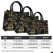 PREAUREUM "{split_values}" Personalized {collection_title} Leather Handbag