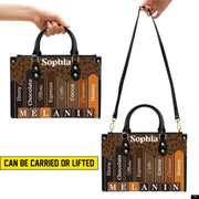 PREAUREUM "{split_values}" Personalized {collection_title} Leather Handbag