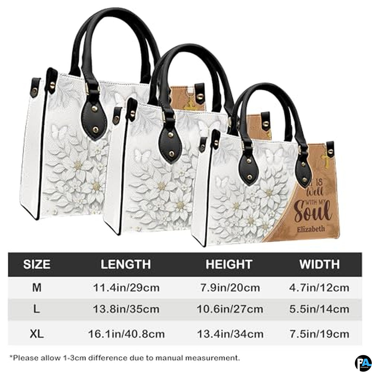 Christian Gifts for Women Faith, Customized Christian Leather Handbag, Jesus Bag, Bible Purse, Inspirational Religious