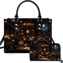 Bookstore Leather Bag, Book Purse for Book Lovers, Shoulder Bag