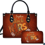 Personalized Nurse Leather Bag – Custom Medical Handbag & Purse Set with Name Gifts for Nursing Student Christmas Gift