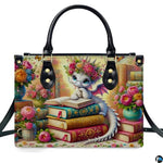 Personalized Dragon Leather Handbag, Fantasy Gothic Purse for Women, Mythical Shoulder Bag Gift for Dragon Lovers