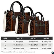 Proportions diagram outlining dimensions across medium, large, and extra-large handbag choices.