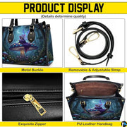 Personalized Dragon Leather Handbag, Fantasy Gothic Purse for Women, Mythical Shoulder Bag Gift for Dragon Lovers