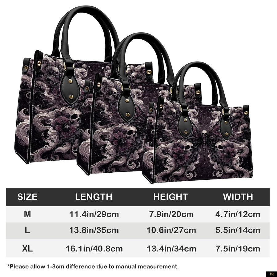 PREAUREUM "{split_values}" Personalized {collection_title} Leather Handbag