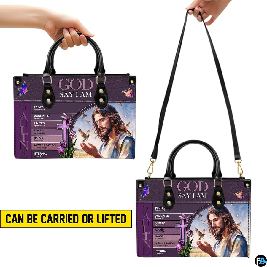 Dual carrying demonstration showing handheld and shoulder carry arrangements.