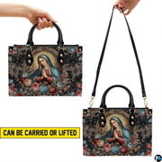 Graphic demonstrating top handle hand carrying and adjustable shoulder strap wear options.