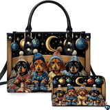 Cozy Dachshund Bedtime Handbag Set