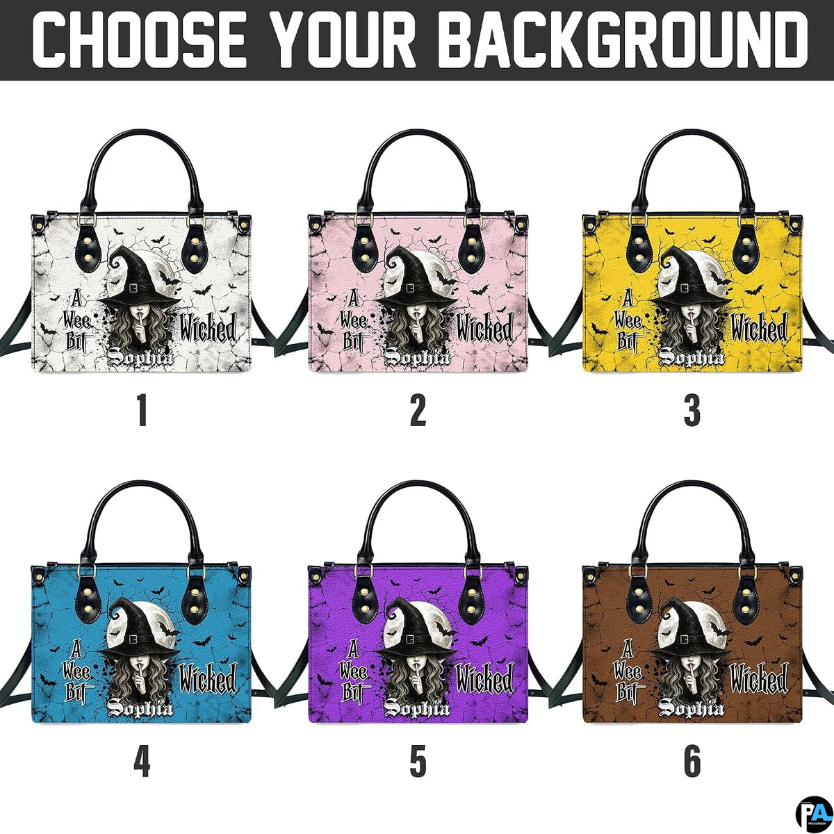 Palette variation chart illustrating six alternative base color tones including white, yellow, blue, and purple.
