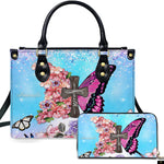 PREAUREUM "{split_values}" Personalized {collection_title} Leather Handbag