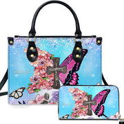 PREAUREUM "{split_values}" Personalized {collection_title} Leather Handbag